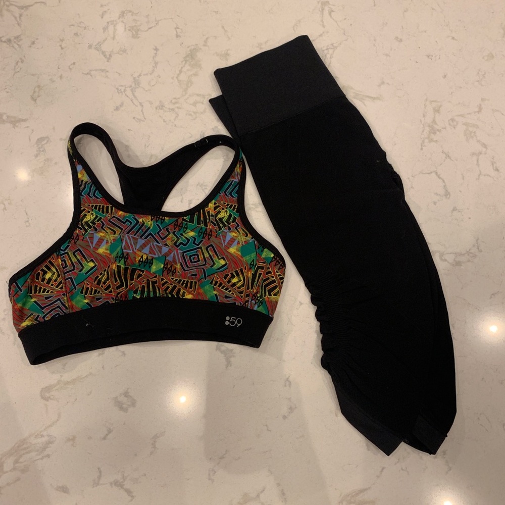Splits59 Jungle print bra